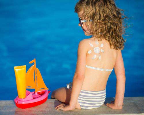 Sonnenbrand bei Kindern