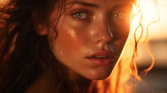 Sonnenbrand im Gesicht Sonnenbrand im Gesicht